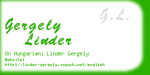 gergely linder business card